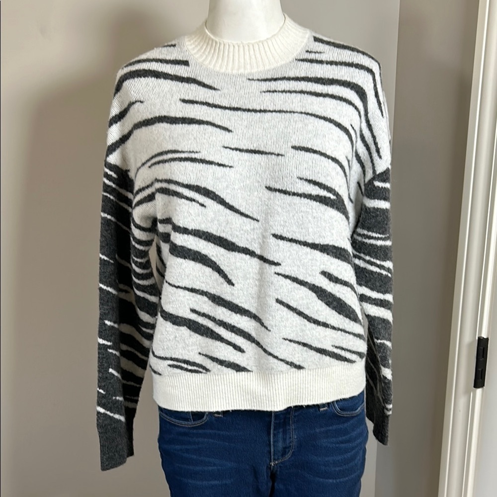 Rails Tiger Lana Mixed Abstract Print Sweater Woo… - image 4